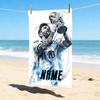 Personalized Name World Champion Stylish Digital Printing Beach Towel Quick‑Drying Absorbent Blanket for Beach Pool Gym Travel