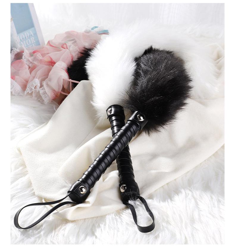 Seductive Leather Whip for Erotic Teasing and Flirty Foreplay