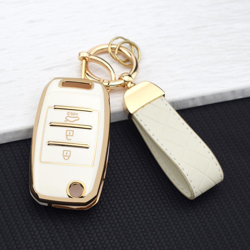 TPU Car Key Case for KIA RIO 3 K2 K3 K4 K5 Sportage Picanto Optima Soul Ceed Sorento Forte Stinger 3/4 Buttons Cerato Key Cover