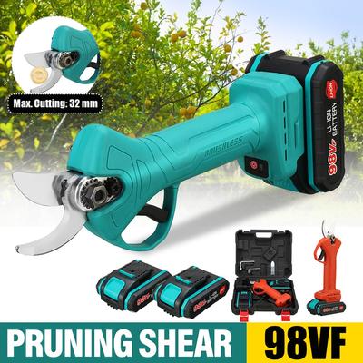 1000W 98VF Cordless Pruner Pruning Shear Fruit Tree Bonsai Pruning Electric Tree Branches Cutter Landscaping