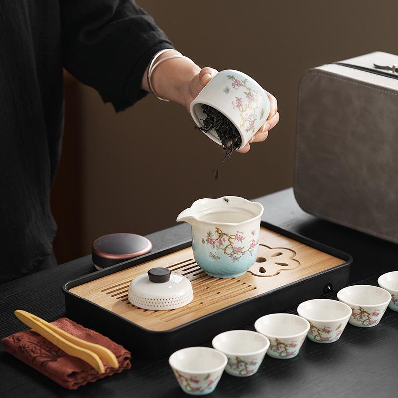 

Высококлассный гостевой прием, изготовленный на заказ чайный сервиз, набор Нефритовый жир, глициния , кунг-фу гостевой прием для заваривания чая для старших и руководителей