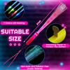 Lewtemi 60 Pack Fiber Optic Wand Glow Wand LED Light Up Wand Bulk with 3 Flashing Models Flashing Sticks with Included Batteries for Birthday Party