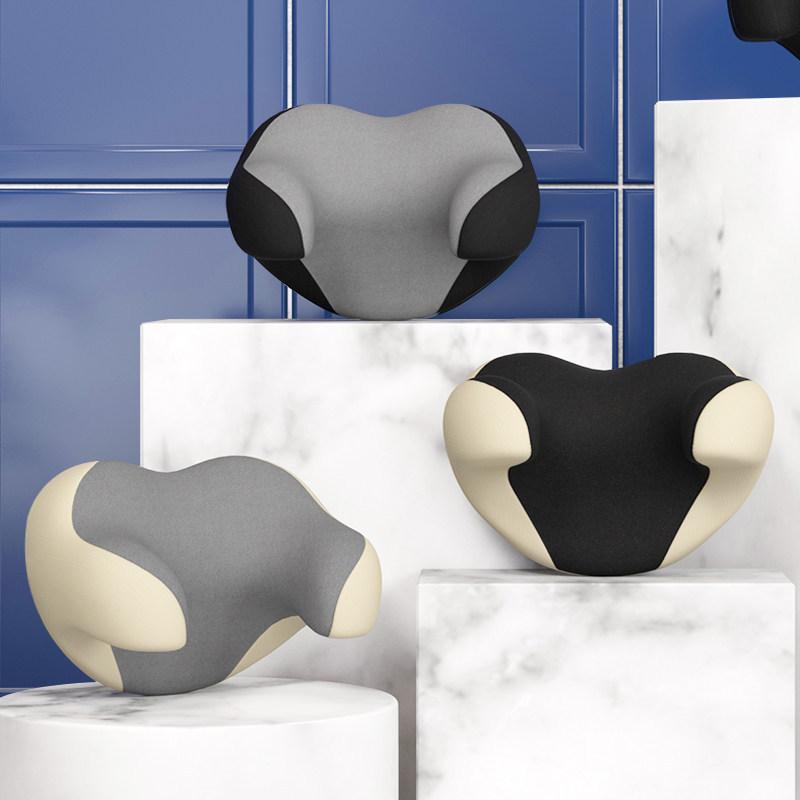 Car Headrest and Lumbar Support Pillow, Soft Breathable Memory Foam, Universal Seasonal Neck & Waist Cushion for Car Interior.
