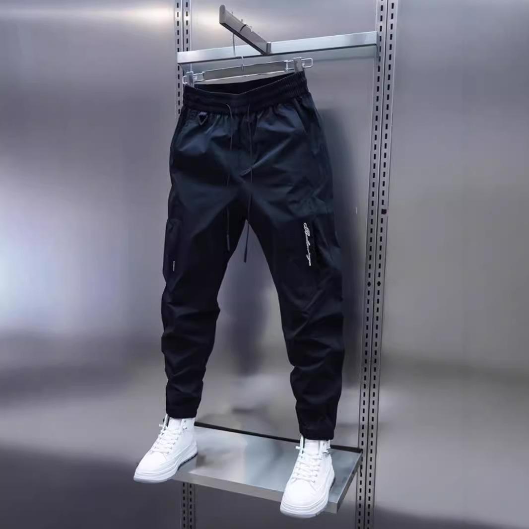 

Весна Осень Мужские брюки Хип-хоп Уличная одежда Джоггеры Брюки Мужские Повседневная мужская одежда Эластичный пояс Спортивные брюки Мужские M