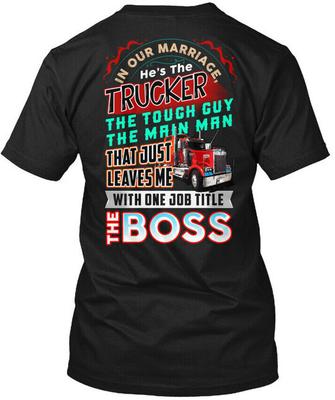 Truckers Wife T-Shirt Made In USA S To 5XL T-Shirt Made In USA S To 5XL Unisex T-Shirt