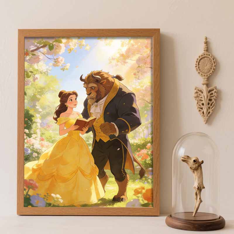 Disney Beauty and The Beast Diamond Painting Art Kit Handmade DIY5D Home Decor Gift