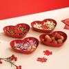5/10Pcs Small Serving Plate Love Heart-Shaped Dinner Plate Set Creative Snack Candy Tray