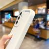 New Silicone Non-Slip Black Phone Case For Samsung Galaxy A35 A34 A33 5G Light Luxurious Washable Phone Cases Shockproof Cover