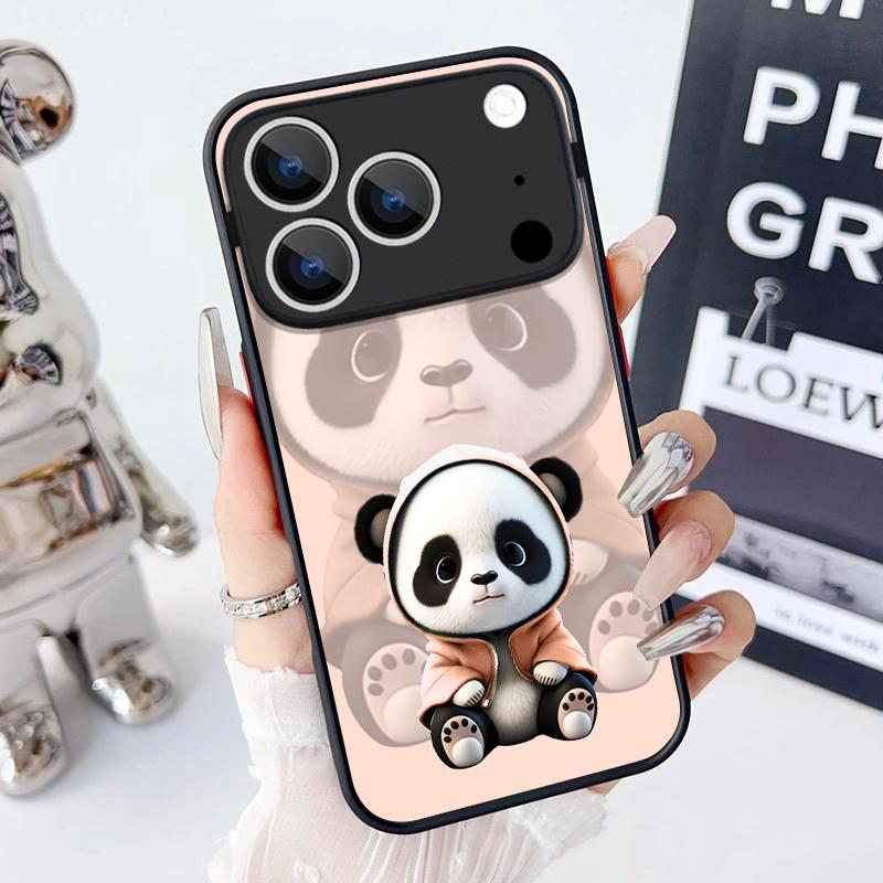 Magnetic For Magsafe Case For iPhone 17 Pro Max Lovely Cartoon Panda Cover For iPhone 16 Pro Max Funda iPhone 15 14 13 12 11 16E Air
