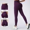 Womens High-Waisted Seamless Compression Leggings Yoga Running Workout Quick-Dry 9/10 Length