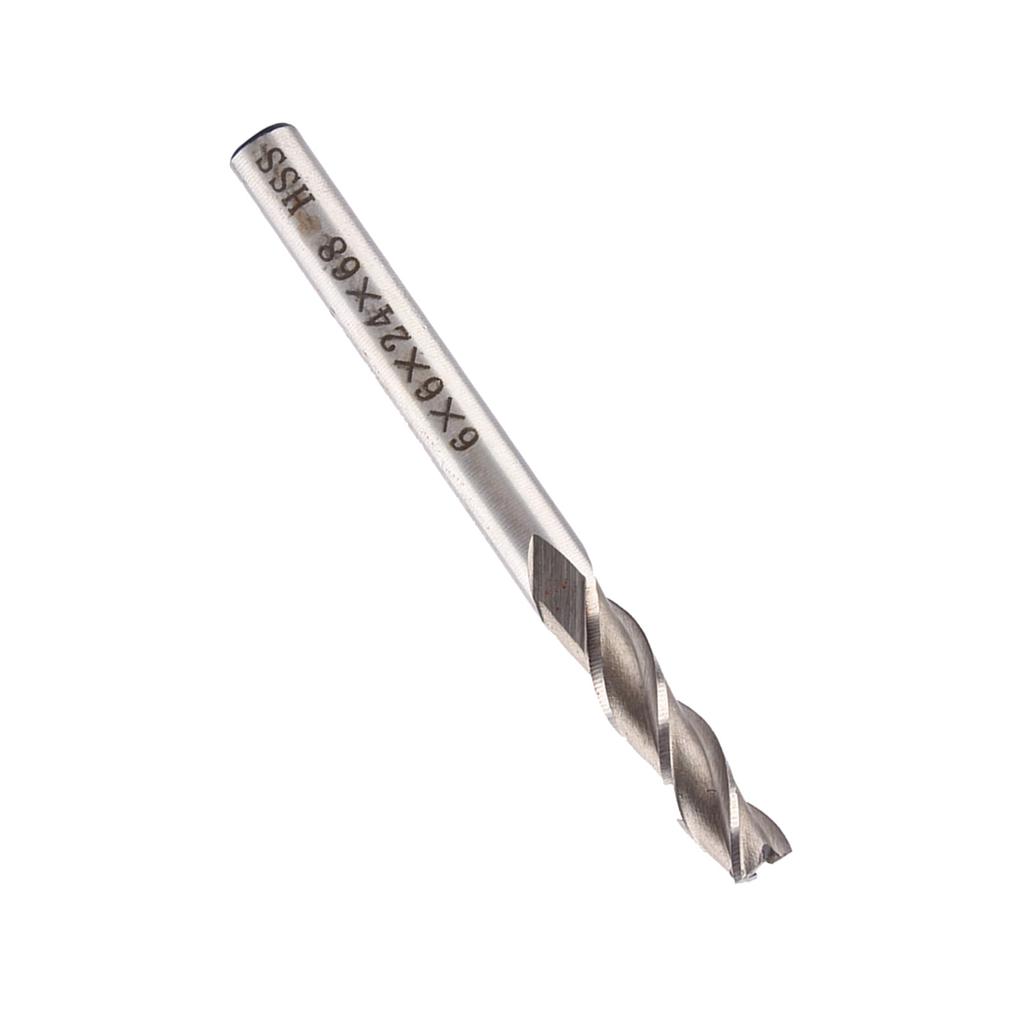 3 Nuten HSS & Aluminium Extra 6mm Schaftfräser Fräser CNC Bit Verlängert