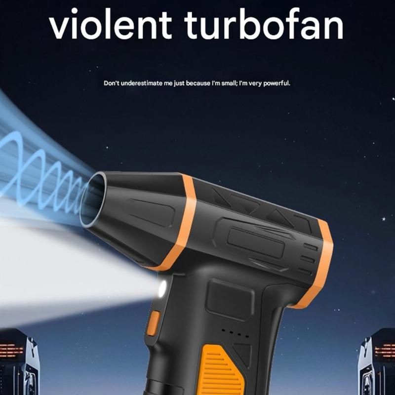 High Speed Rechargeable Handheld Fan 130000 RPM Featuring 5 Adjusted Speeds Turbos Mode And Long Terms 8000mAh Battery