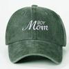 Vintage Boy Mom Embroidery Caps Washed Cotton Baseball Cap Fashion Sport Visors Cap  Gifts