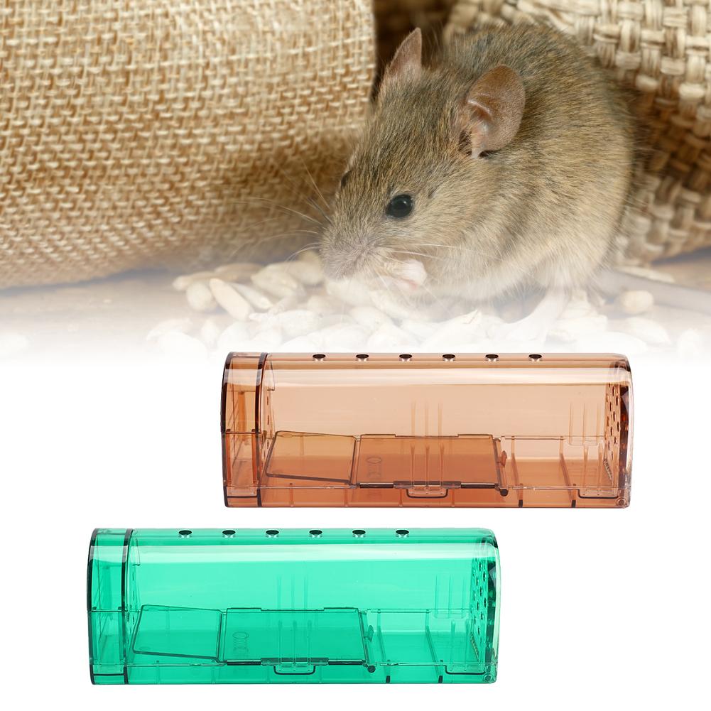 2PCS Plastic Mouse Trap Humane Reusable Rat Catcher Cage Rodent Mousetrap for Home Shop Hotel2PCS