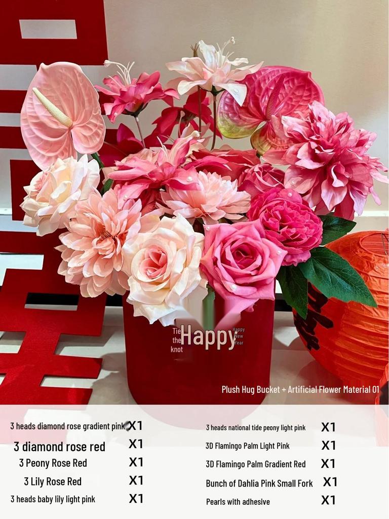 Romantic Wedding Aisle & Table Flower Arrangement: Floral Art Bouquet and Ornaments