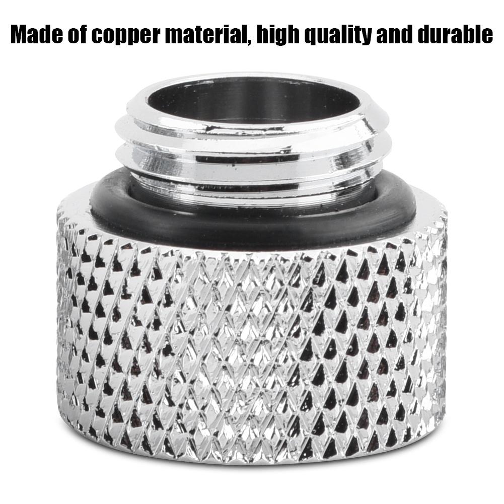 2pcs Water Cooling G1 4 Male to Female Extender Fitting Adapter Screw Seat