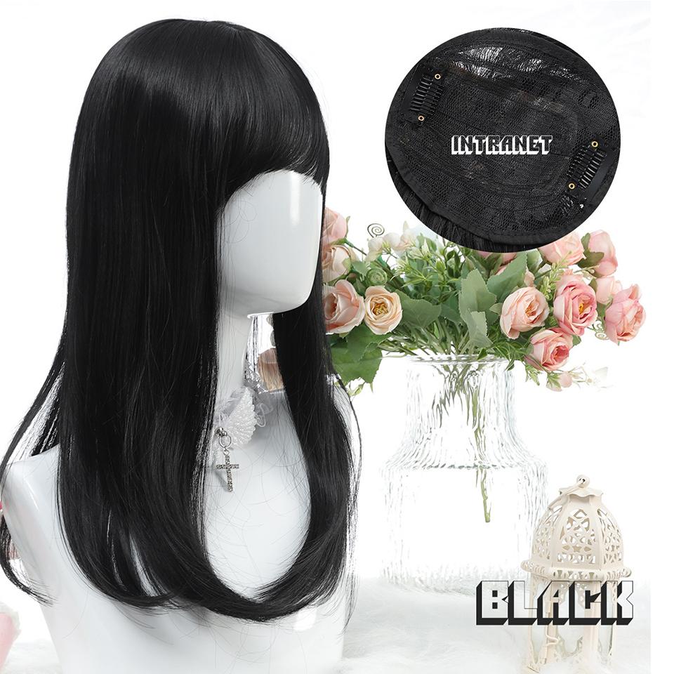 

Синтетический парик WTB, сменный блок с внутренней пряжкой, женская дополнительная челка, натуральная замена головы, на зажиме для наращивания волос