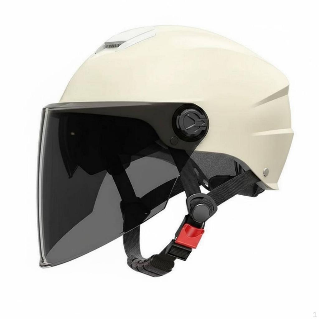 Double Visor Helmet Sun Protection Electric Bike Breathable Guarding Headwear for