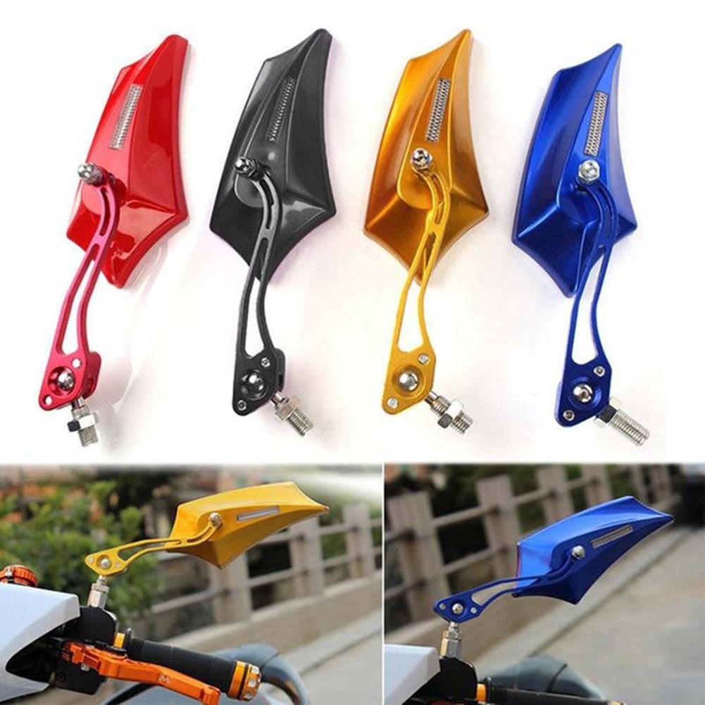 

2 PCS 8/10mm Universal Motorcycle Rear View Side Mirror Motorbike Rearview Mirrors Scooter Electrombile Back Side Convex Mirror золотой