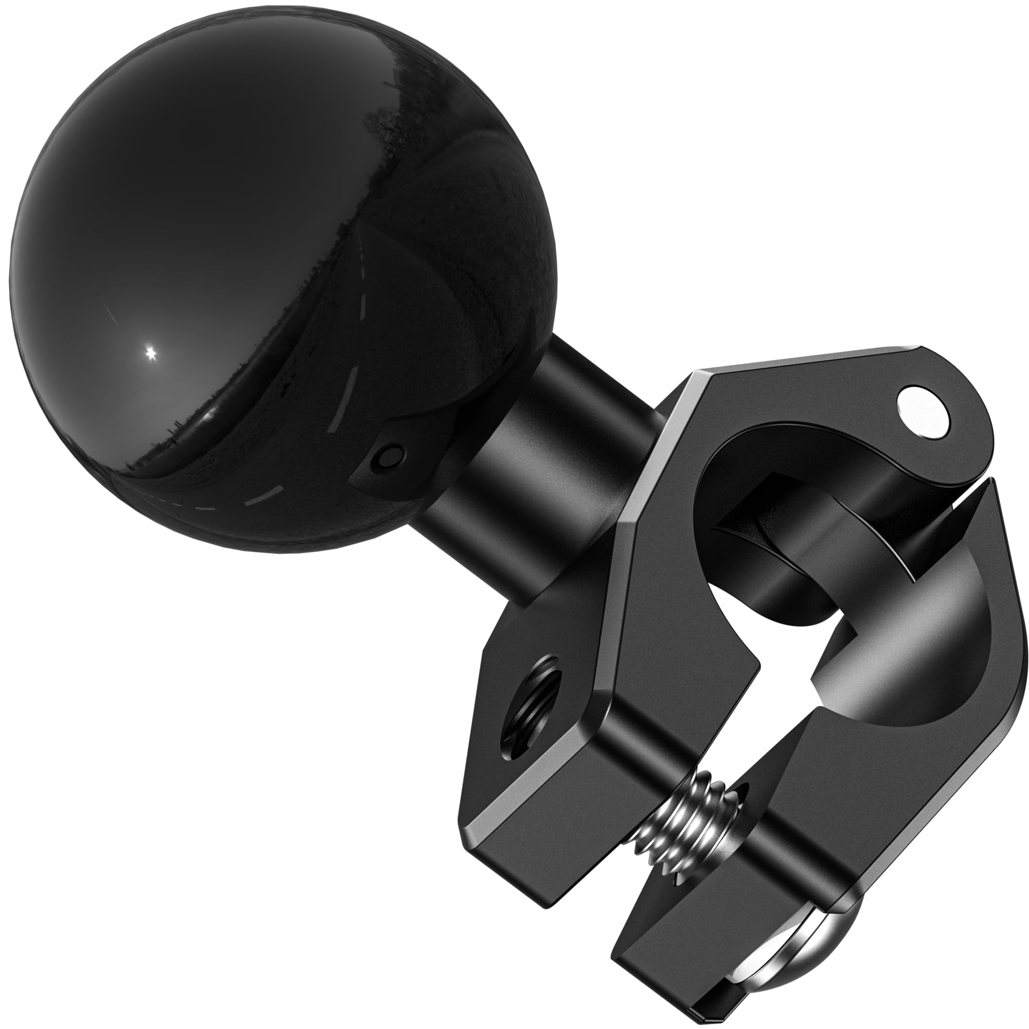 

Kaedear Мотоциклетный держатель для смартфона на руль, шаровое крепление, алюминиевая база диаметром, крепление, 1 дюйм (25.4) Хомут, диаметр 16/14/12/10 мм, крепление,