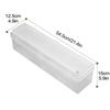 Sliding plastic wrap cutter with sliding cutter reusable plastic wrap dispenser for home kitchen cafe gadgets