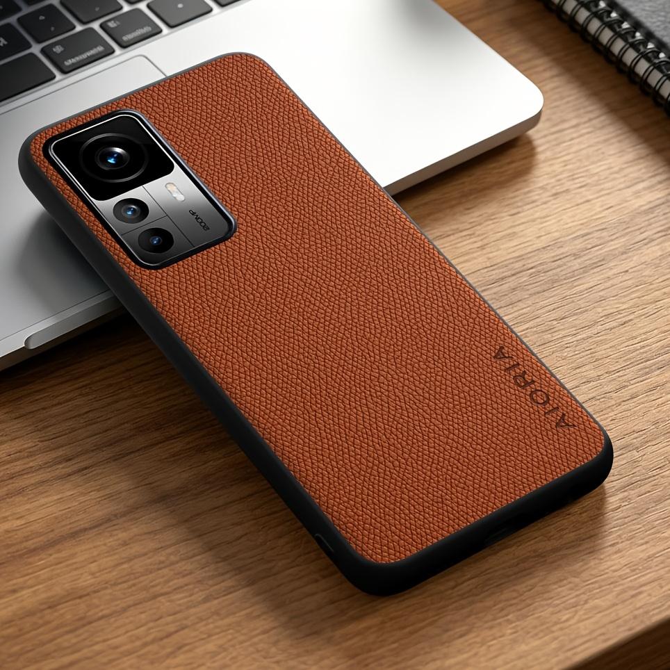 Phone Case: for Xiaomi 12 12T Pro Ultra Lite 12X Case Simple Elegant Durable Synthetic Leather Stylish Phone Case
