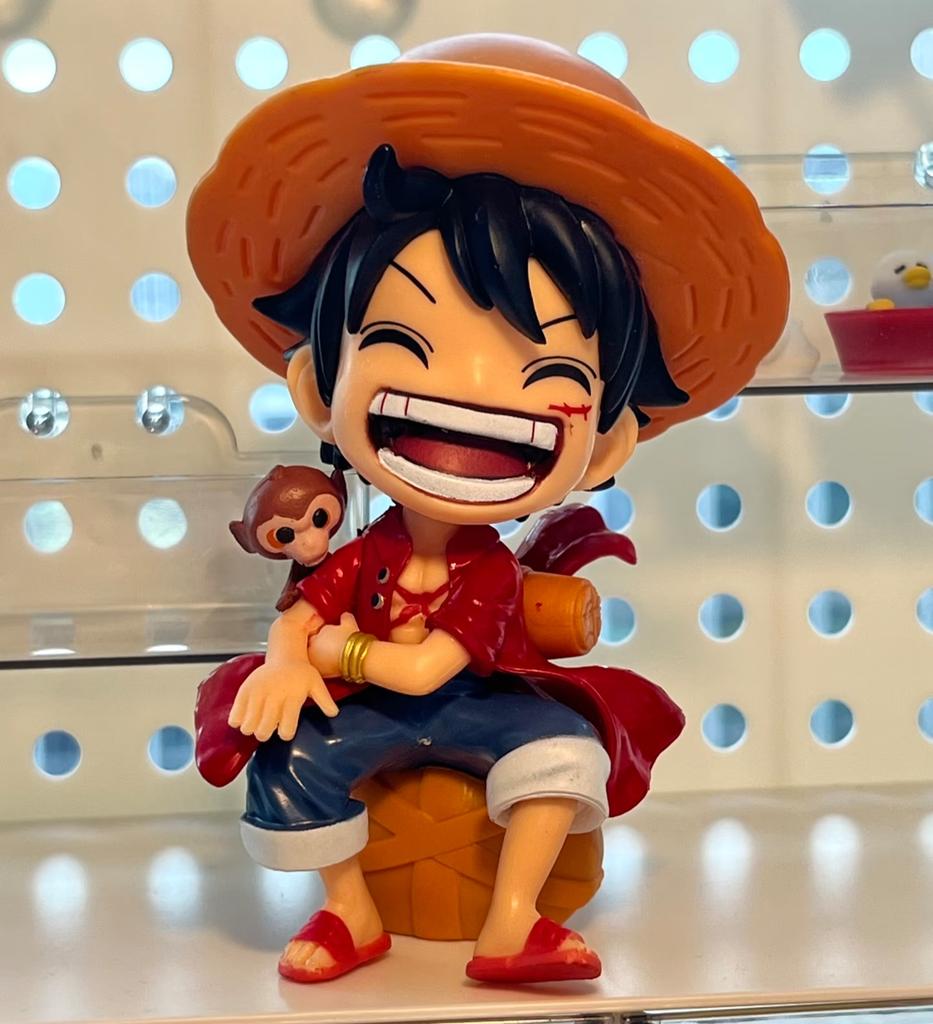 1-3pcs One Piece Anime Figure Sitting Laughing Luffy Action Figures Kawaii Sanji Zoro Figurine Collection Toys Doll Gift Model