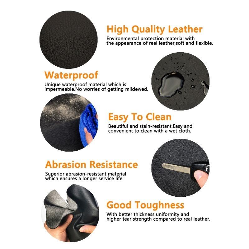 For Volkswagen Golf 6 Microfiber Front / Rear Door Panels Armrest Leather Cover Protective Trim  car interior