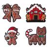 Enamel Brooch Pin Gingerbread Man Design Lapel Glaze Bright Color