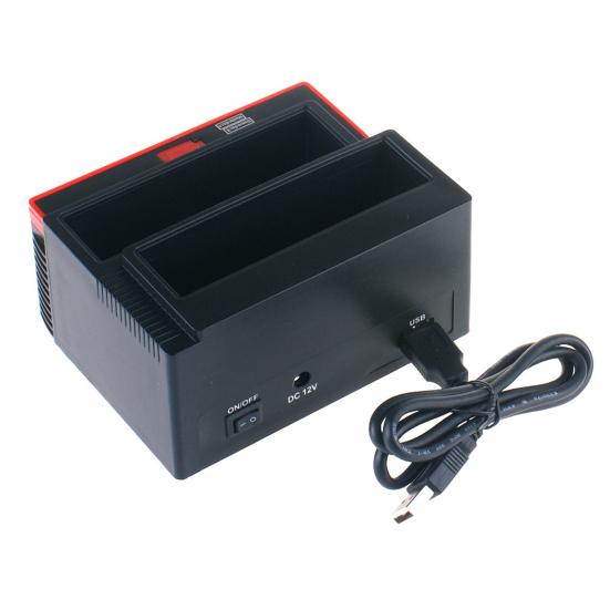 Dokovací stanice pro externí pevný disk 480 Mb/s Rychlost přenosu dat Univerzální dokovací stanice pro HDD SSD SATA Duplikátor pevných disků