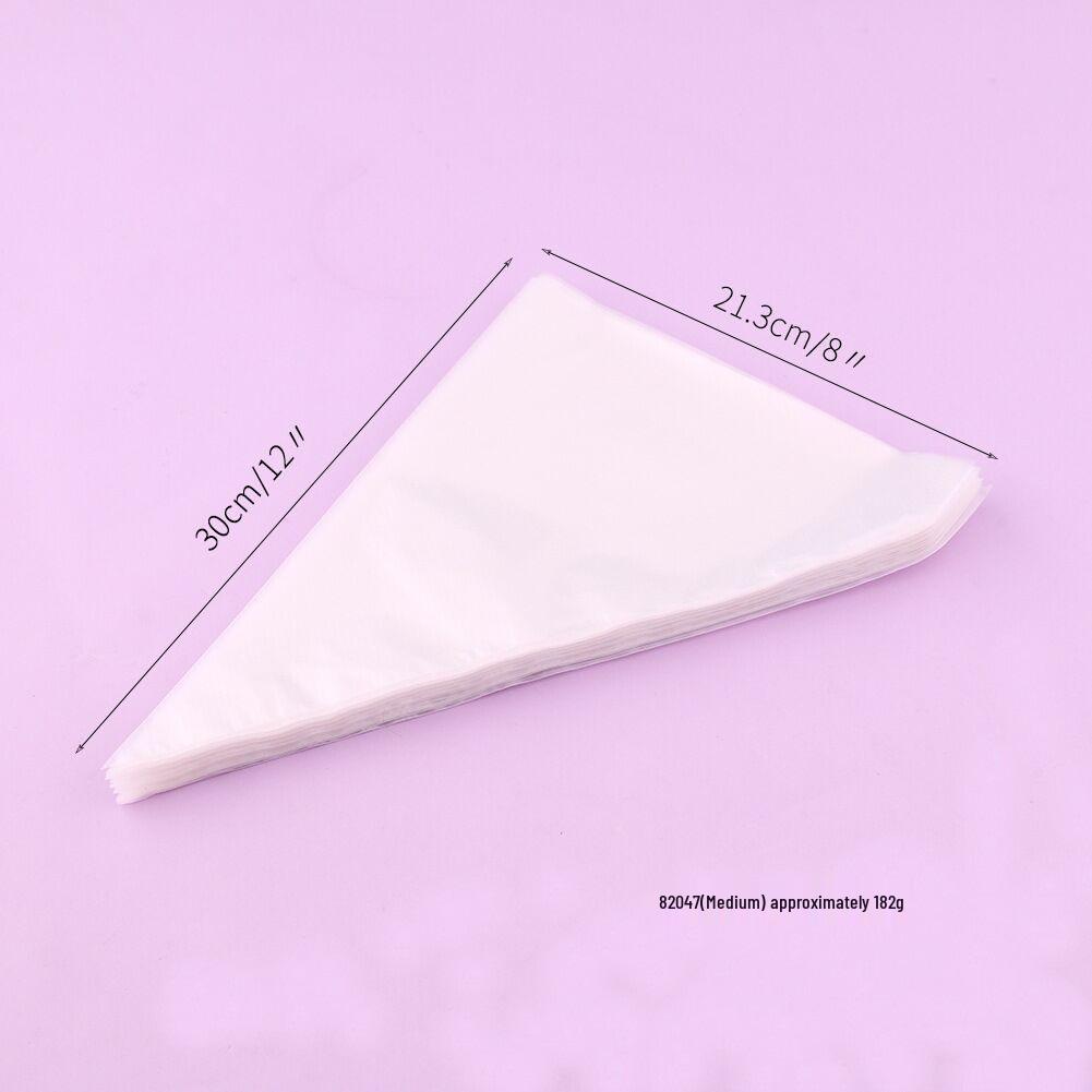 Assorted Sizes Disposable Piping Bags - 100 Pack for Cake, Cream, Jam, Chocolate, Icing.