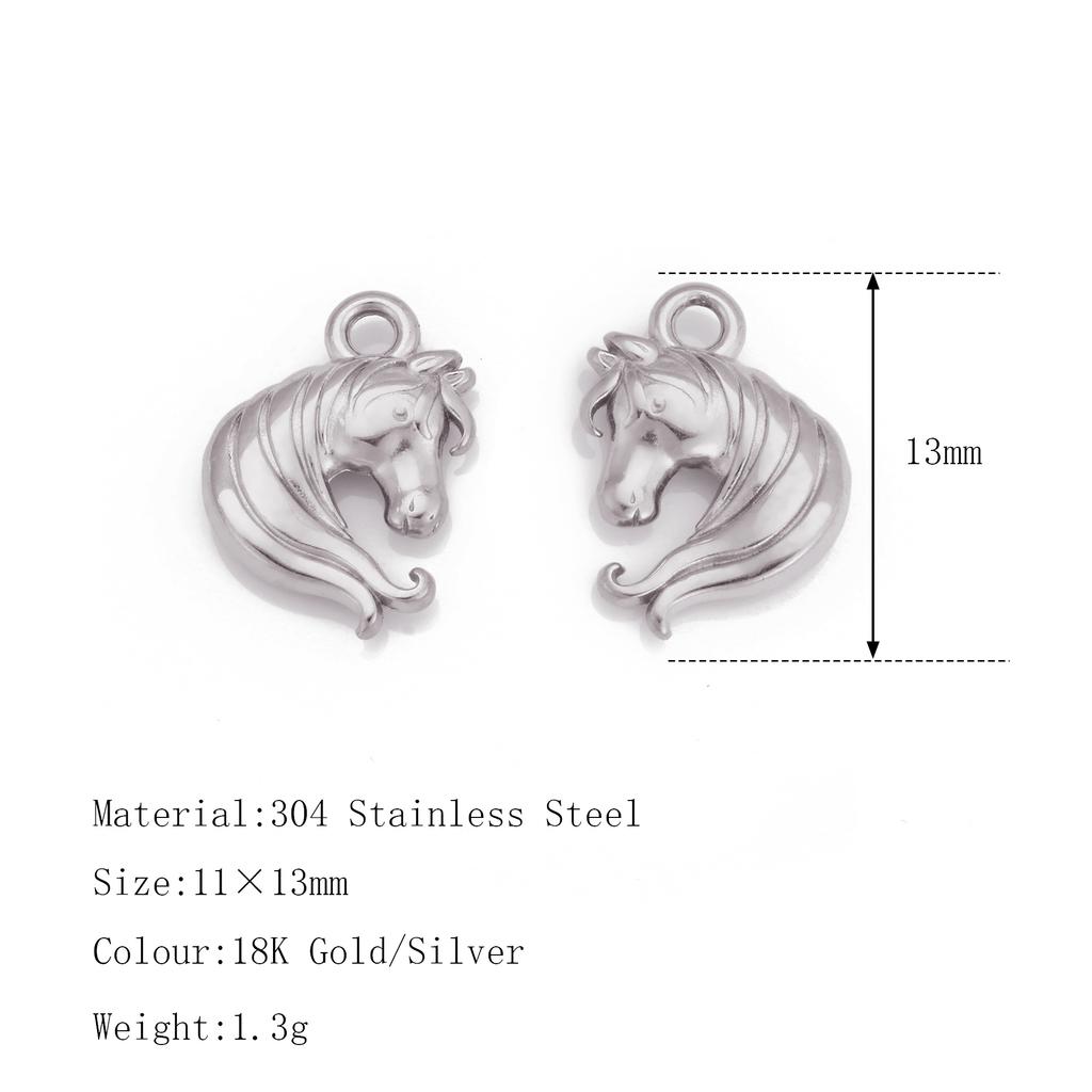 3Pcs Cute Small Bear/Luckly Clover/Heart/Sun Flower Charms PVD Plated Gold Pendants DIY Necklace Bracelet Earring Jewelry Making