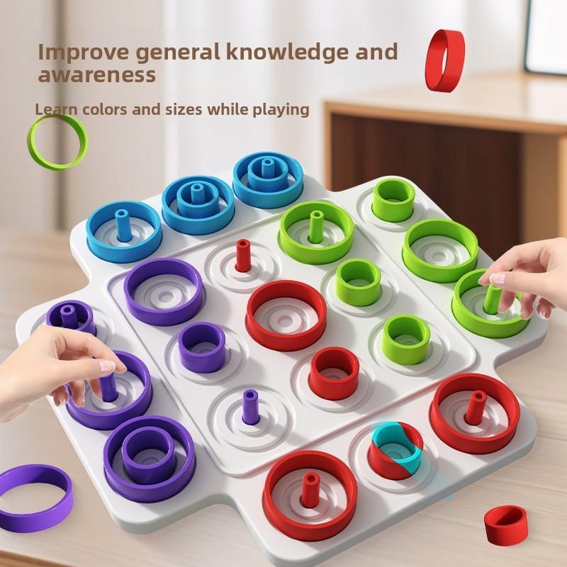 Classic Tic Tac Toe Toy With Color Recognition For Kids Indoor Play