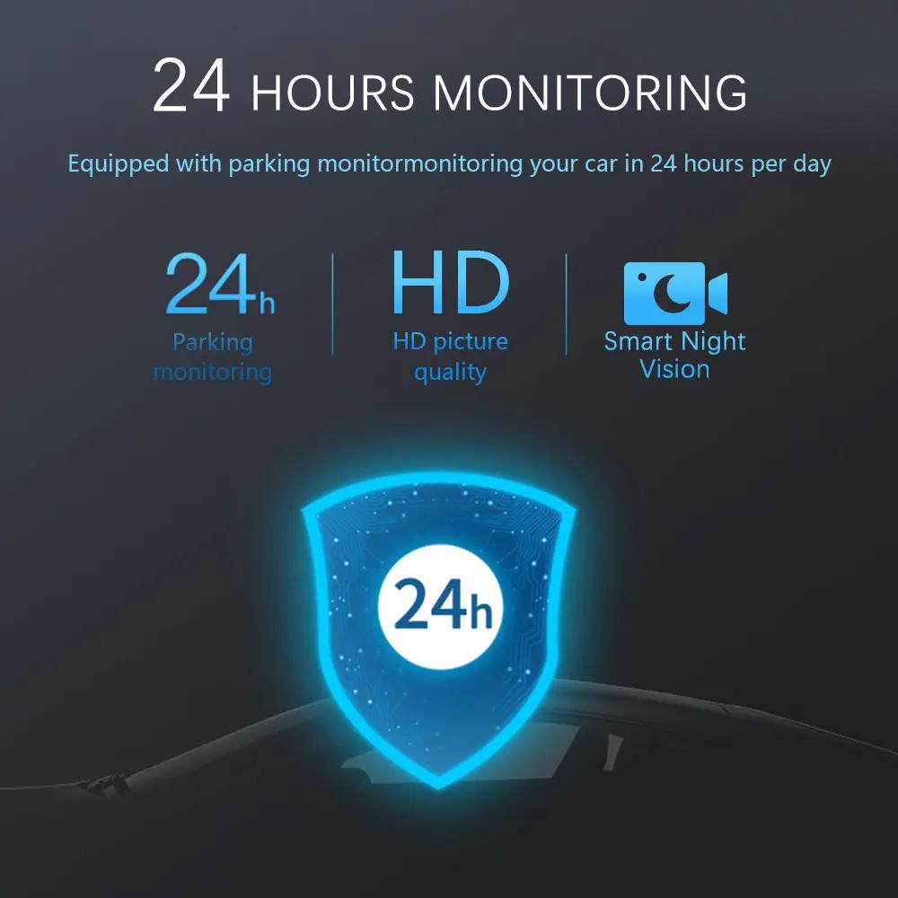 Grabadora de conducción de doble lente 1080 HD de 3,16 pulgadas, cámara DVR para automóvil, grabadora de video de conducción de automóvil, grabación en bucle de visión trasera, visión nocturna HD