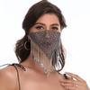 Quasten-Gesichtsbedeckung Bling Maskerade-Maske Wiederverwendbare Strass-Maske Nachtclub