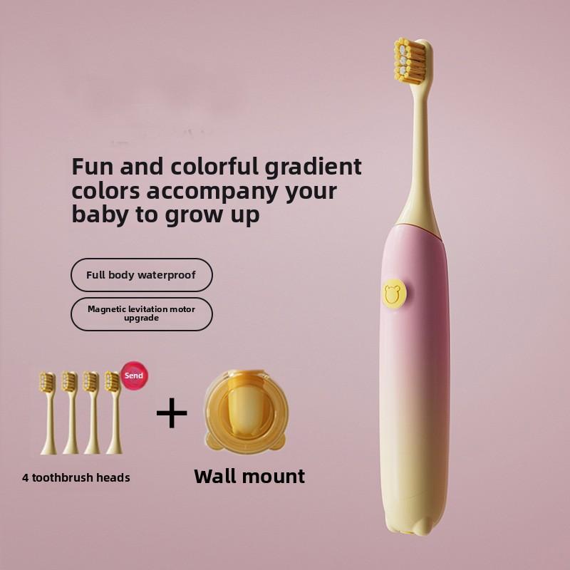 Children's Electric Toothbrush for Teenagers 6-12-15 Years Old Wireless Charging Soft Hair Waterproof Sonic Children's Toothbrush