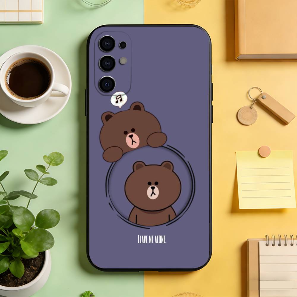 

Cute little bear Phone Case For Samsung S25,S24,S21,S22,S23,S30,Ultra,S20,Plus,Fe,Soft Silicone Black Cover Samsung S235G