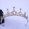 Accessori per Capelli da Sposa Barocco Strass Cristallo Corona Tiara Corona da Sposa Copricapo Corona da Festa Gioielli per Capelli da Sposa Tiare
