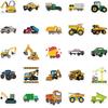 50pcs Transportation Vehicle Truck Stickers Decals for Kids Toddlers Boys Girls, Cartoon Vehicle Vinyl Stickers for Water Bottle Laptop Skateboard