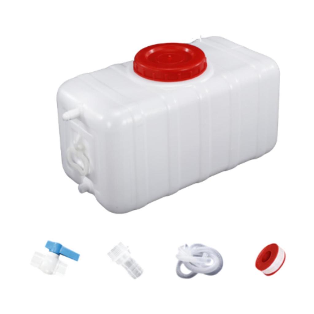 Water Storage Container Kit Horizontal Water Can Large Capacity Water Dispenser Tank for BBQ Hiking Outdoor Backpacking Picnic