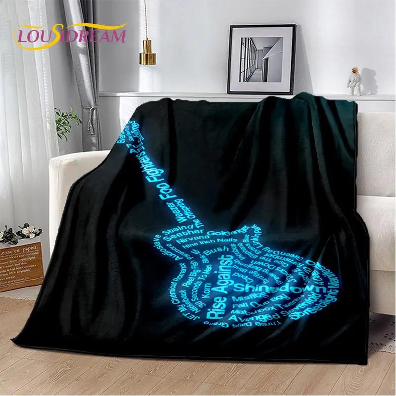 Classical Guitar Electric Guitar Soft Plush Blanket,Flannel Blanket Throw Blanket for Living Room Bedroom Bed Sofa Picnic Cover