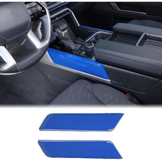 Aunginsy Inner Center Console Gear Control Panel Side Strip Cover Trim Compatible with Toyot@ Tundra/Sequoia 2022-2023 Car Center Console Gear Box синий