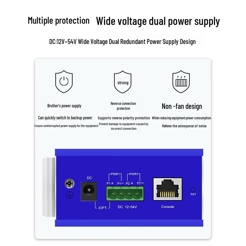 Boyang Industrial Managed Gigabit PoE+ Ethernet Switch