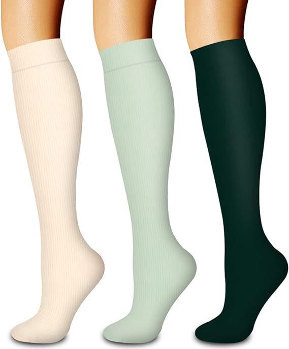 3er-Pack Serie Grenzüberschreitende Sport-Kompressions-Kniestrümpfe & Springseil Radsocken