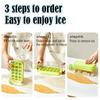 Non-Touch Ice Cube Mold Food Straw Cup Kettle Grade Ice Cube Trays for Drinks Easy Demould Ice Maker Outdoor Fitness Drink