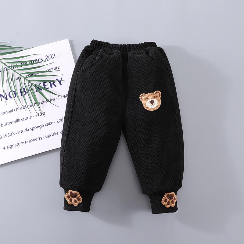 Boys Girls Winter Pants  New Fleece-Lined Thick Warm Cotton-Padded Trousers for Babies Toddlers All-in-One Cold Weather Overalls  Pant Kids Unisex