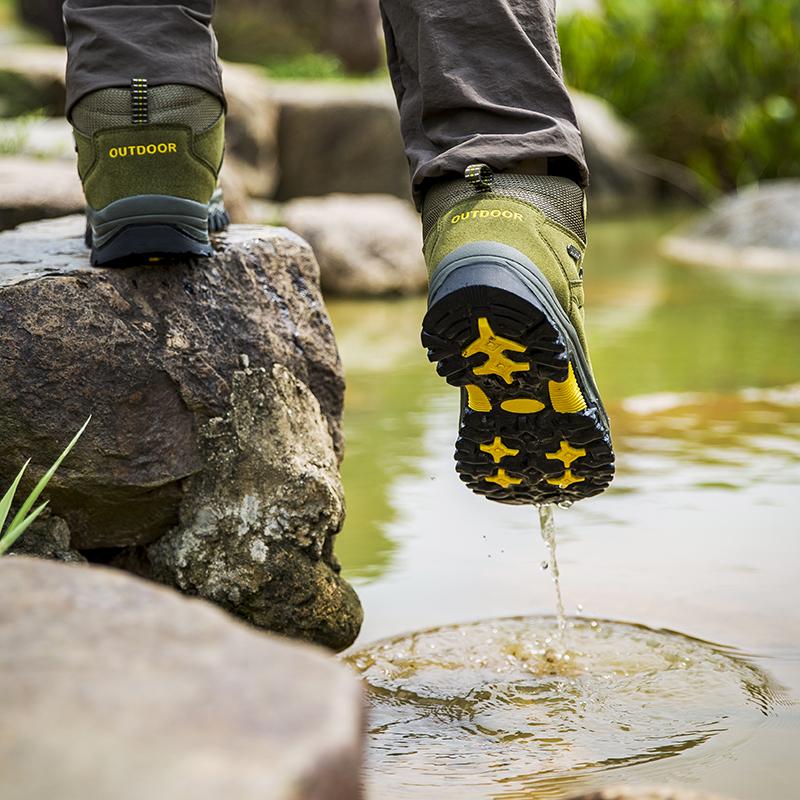 Waterproof Men Hiking Shoes Outdoor Trekking Shoes For Men Ankle Hiking Boots