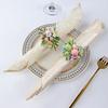 Plastic Napkin Rings With Easters Rabbit Eggs Theme Durable Suitable For Indoor Outdoors Celebration And Event