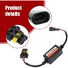 2 PCS H13/9008 Car LED Bulb CANBUS Decoder, Multifunction IP67 Waterproof Plug Play Radio Interference Decoder Resistor, Fault Elimination Repair