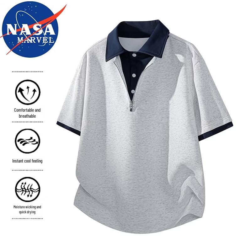 NASA MARVEL Men s Short-Sleeve Polo T-Shirt XL